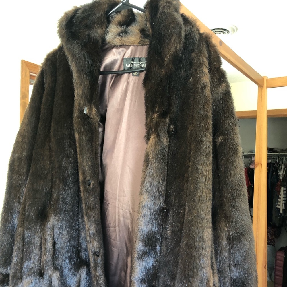 Fabulous Furs faux fur coat